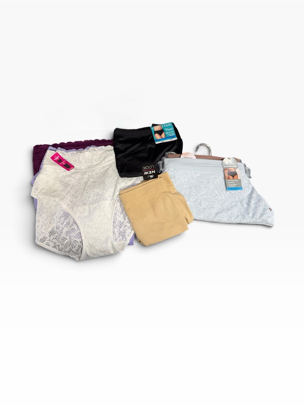 7 Pair Women’s Panties Lot 2XL Bali Vanity Fair Maidenform High Waist Briefs